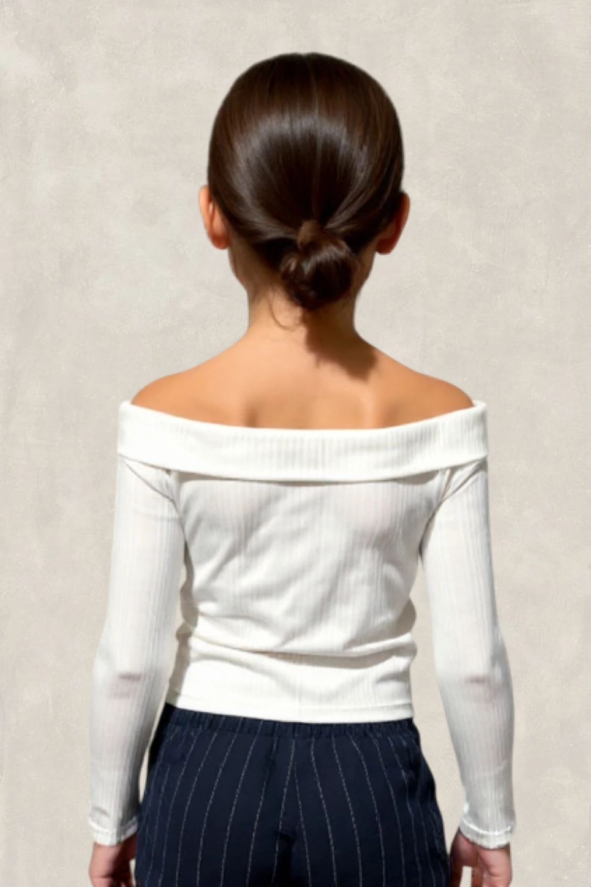 Açık Omuzlu Ribana Bluz 