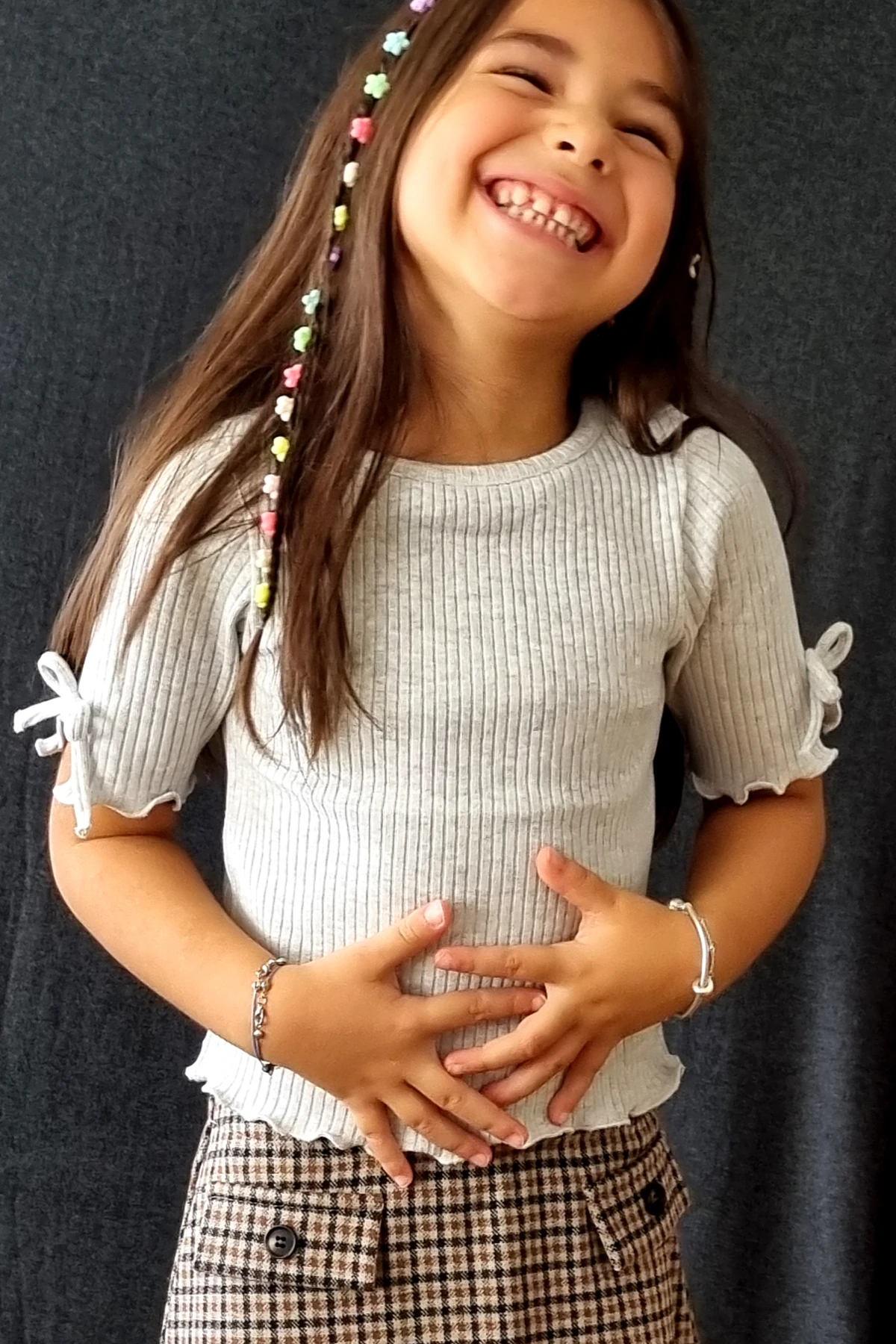 Gri 2'li Kısa Kollu T-shirt Set