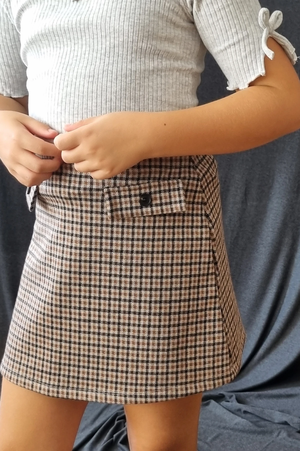 Kareli Jakarlı Etek