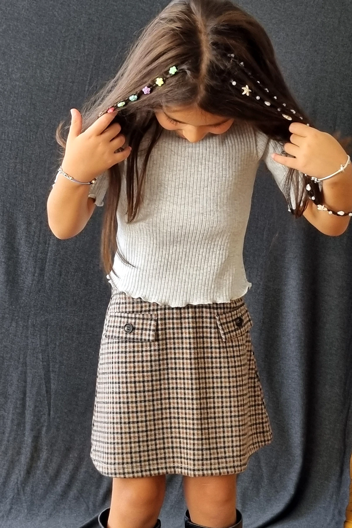 Kareli Jakarlı Etek