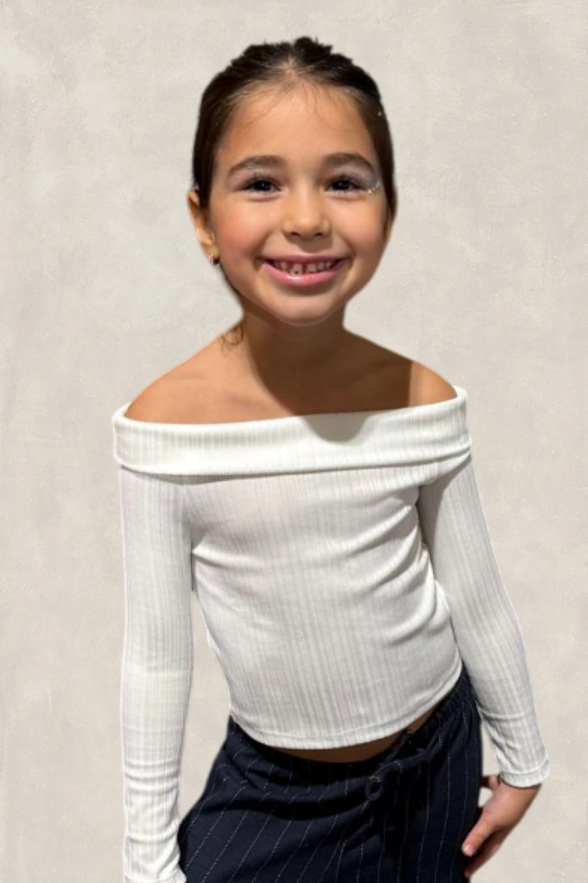 Açık Omuzlu Ribana Bluz 