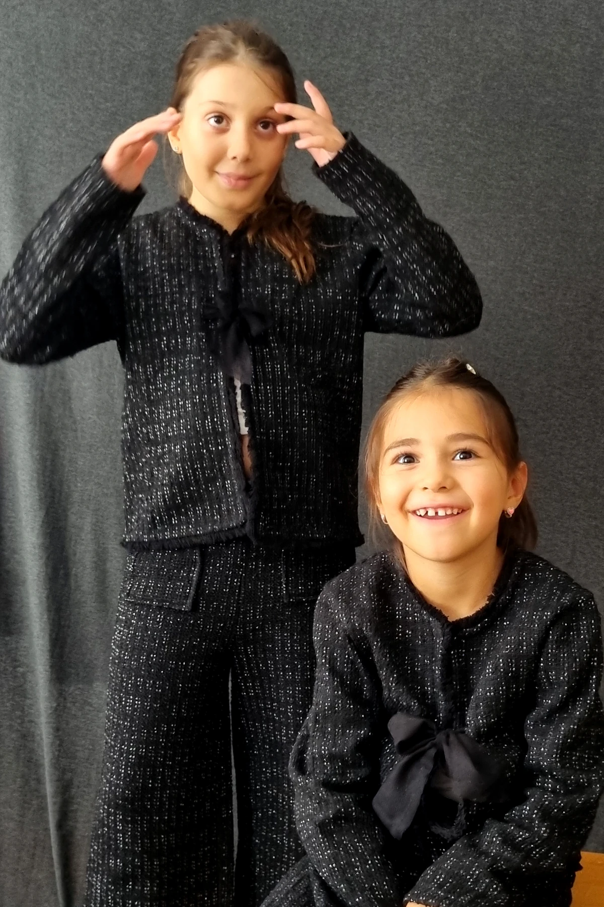 Lurex Dokulu Cepli Pantolon