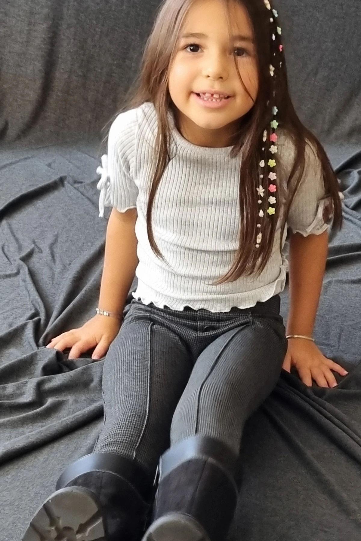 Yüksek Bel Düğmeli Tayt