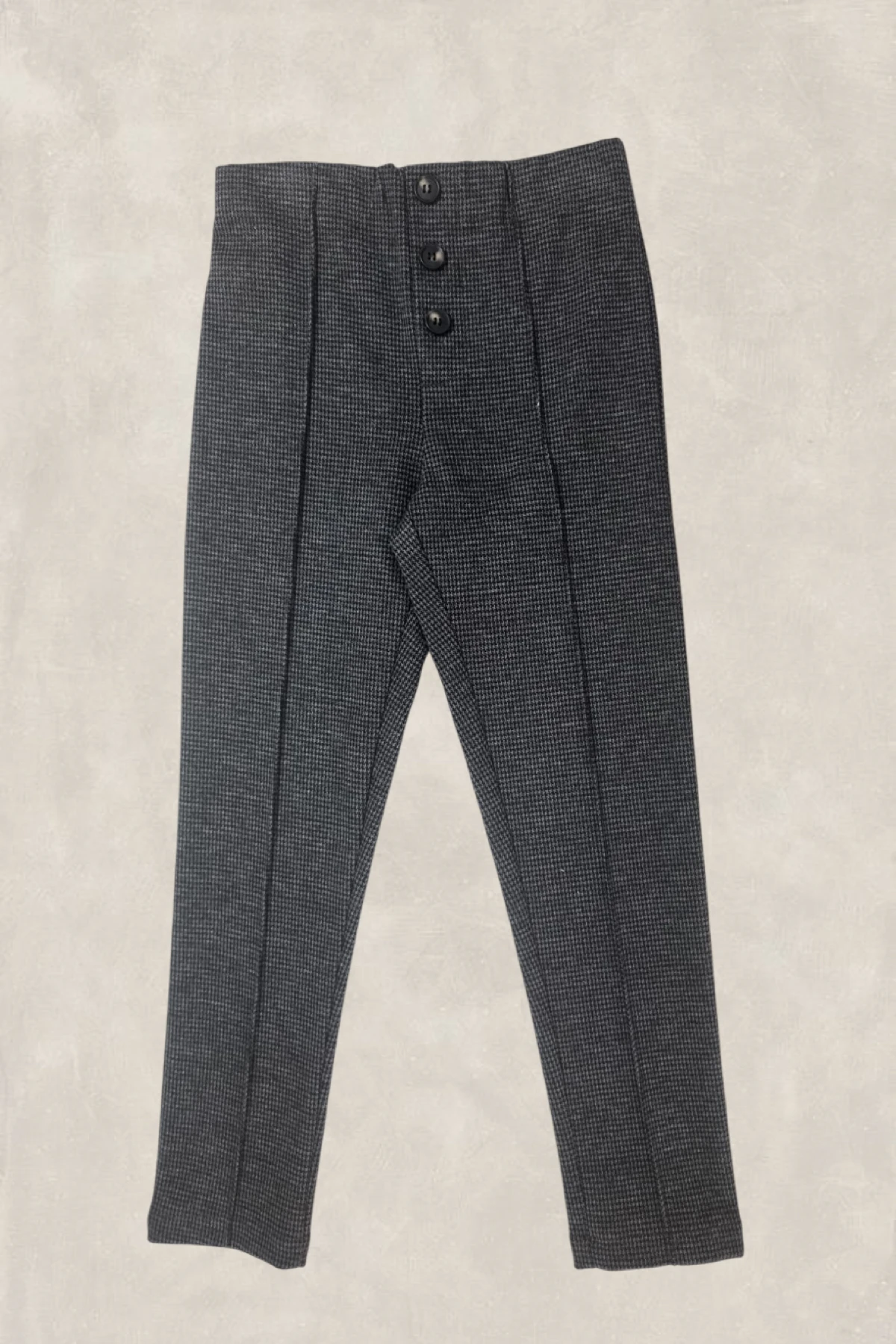 Yüksek Bel Düğmeli Tayt