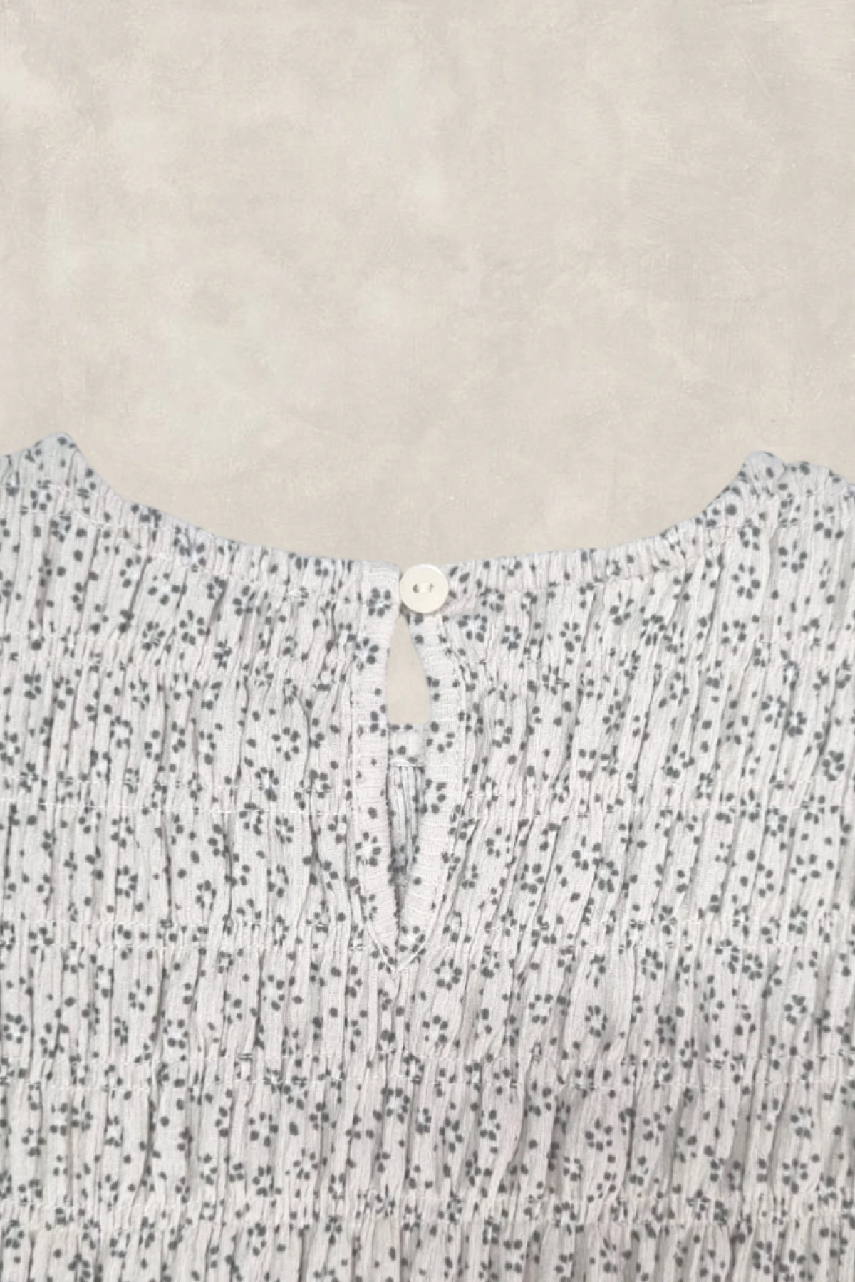 Büzgülü Çiçek Desenli Elbise