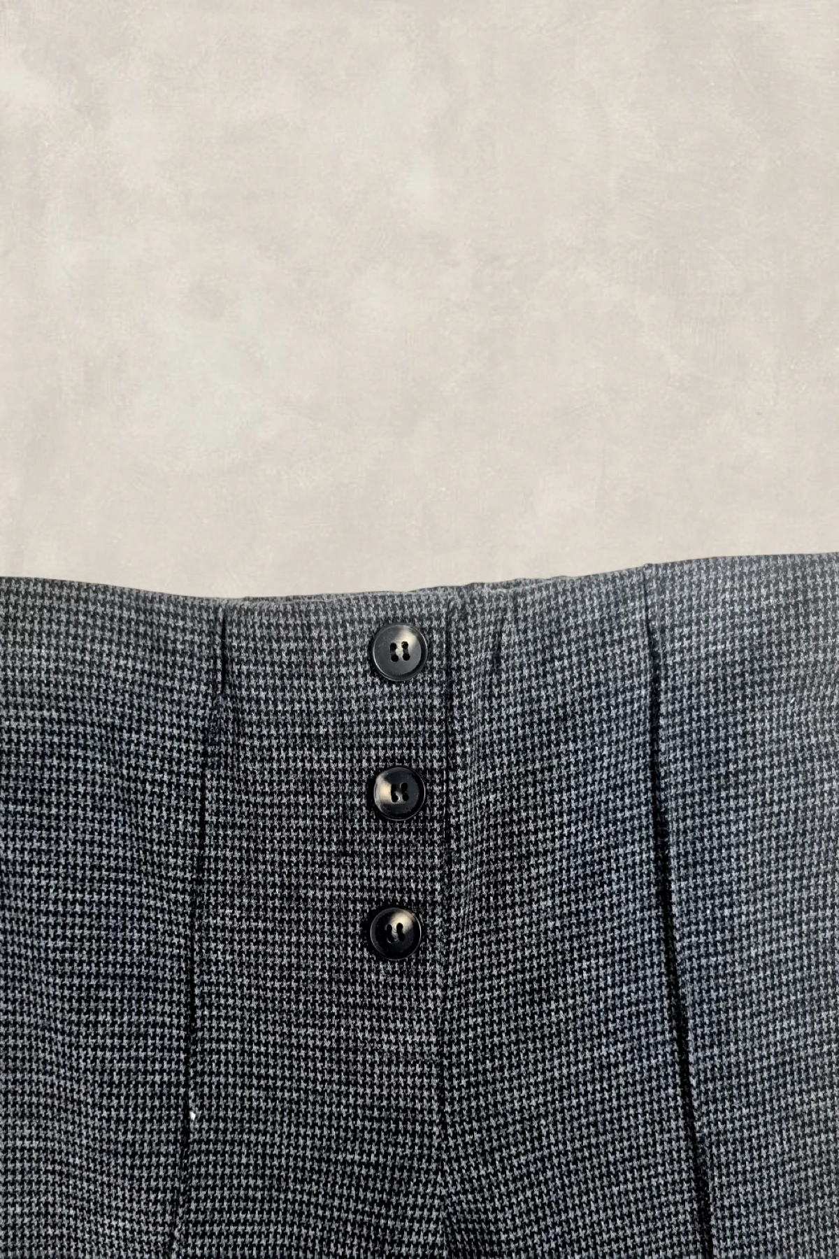 Yüksek Bel Düğmeli Tayt