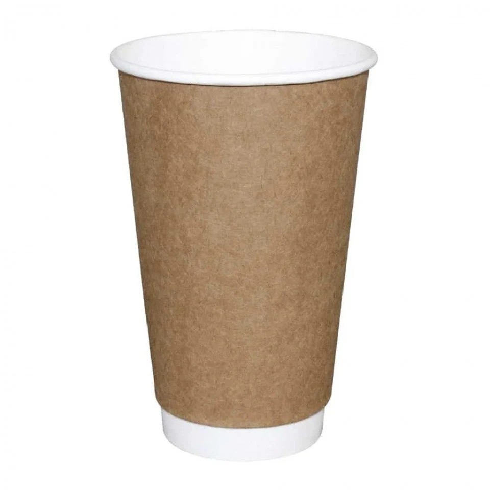 8 Oz Karton Bardak Double Wall (DW) El Yakmaz 450 ml / Kaliteli Bardak | Kahve, Çay / Kraft / HSKHV0000507