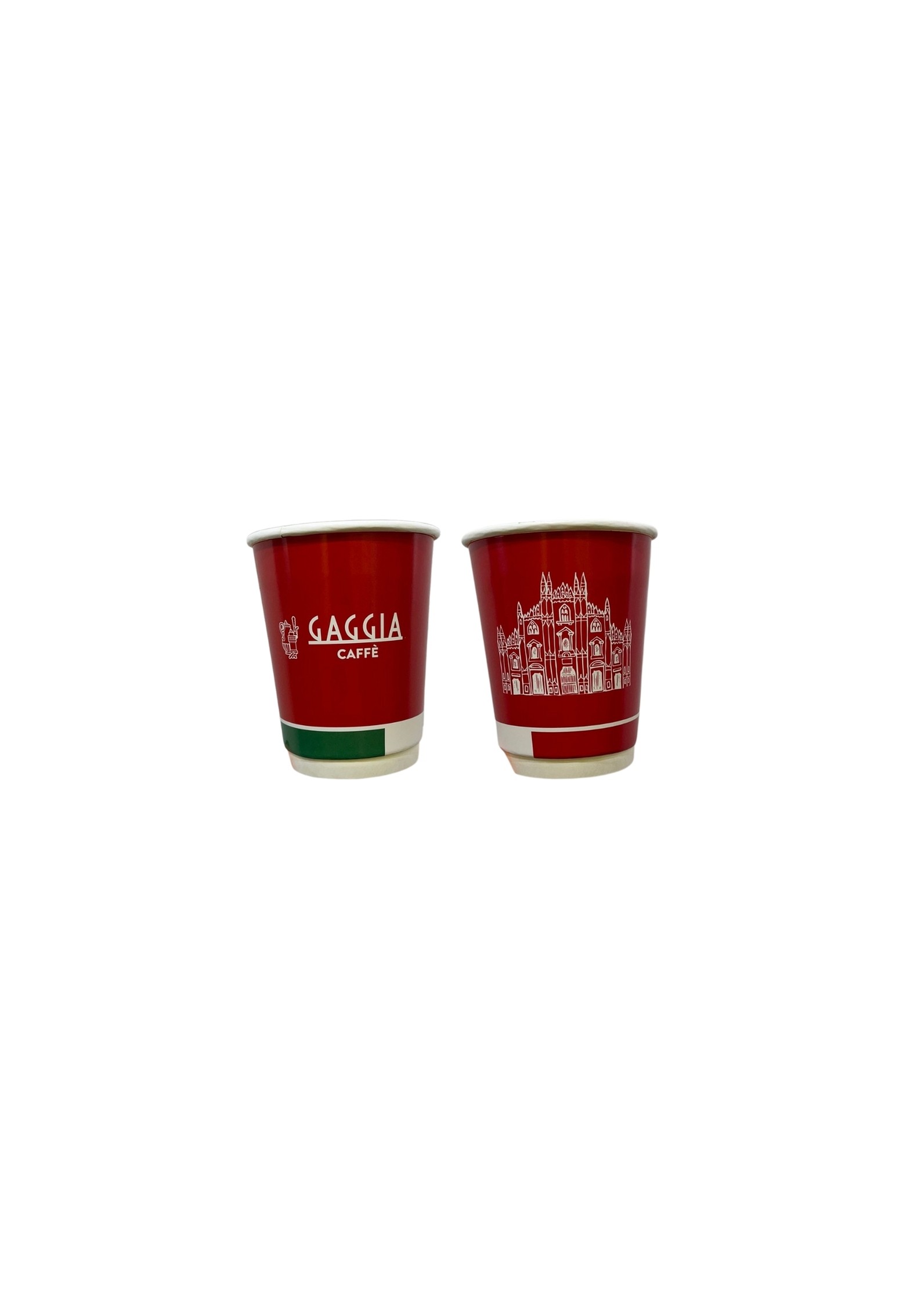 14 Oz Karton Bardak Double Wall (DW) El Yakmaz 400 ml / Kaliteli Bardak | Kahve, Çay / Gaggia Milano Baskılı / HSKHV0000502