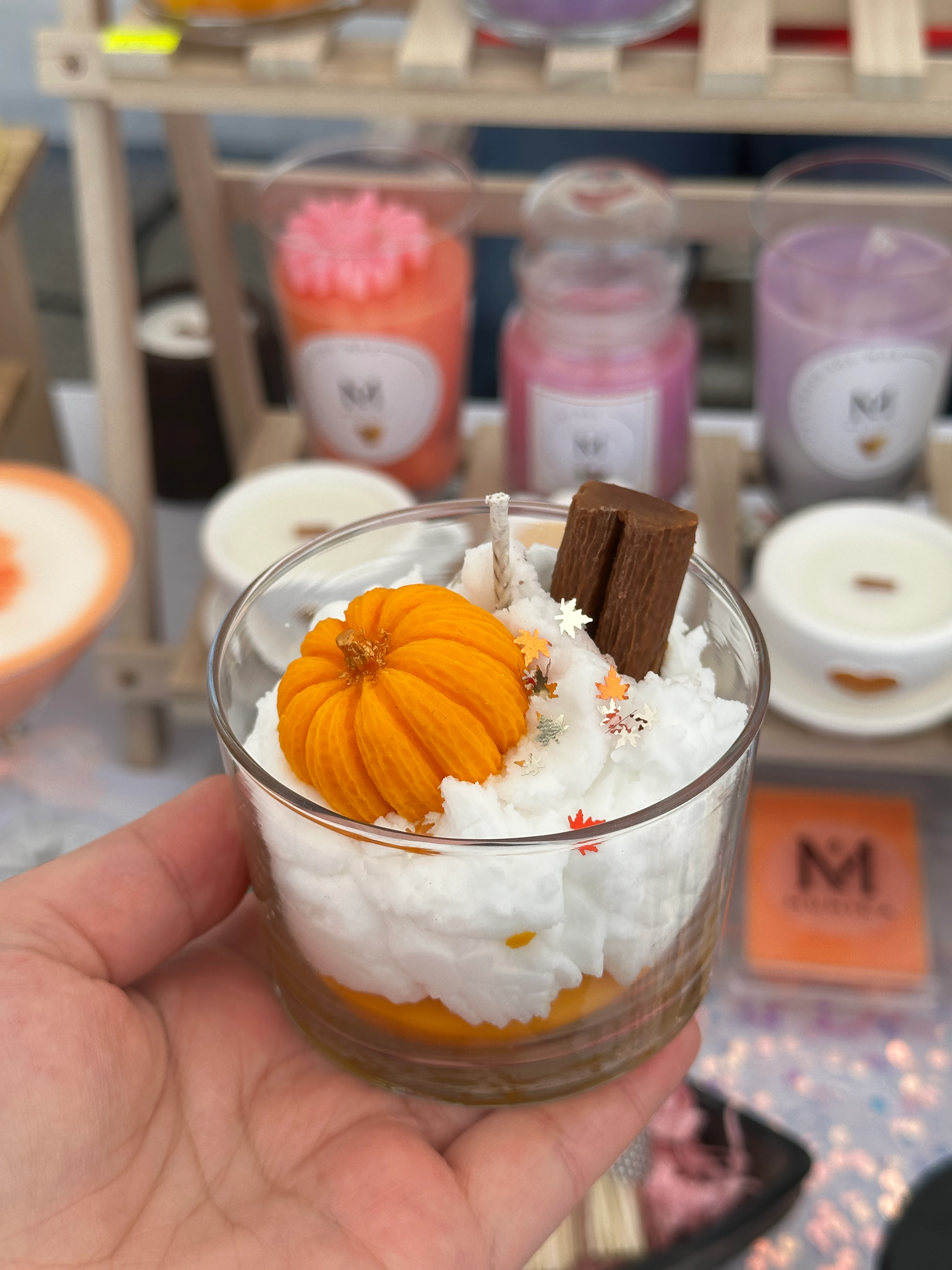 Balkabaklı Tatlı Mum – El Yapımı Soya Wax Dekoratif 