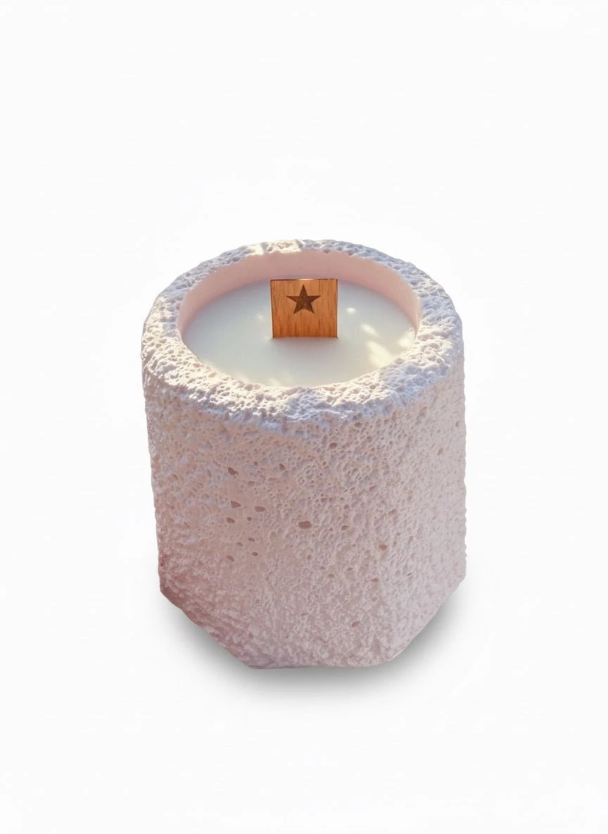 Vintage Tasarım El Yapımı Mum – Çilek Kokulu