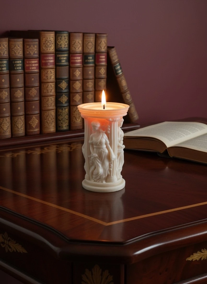 Antik Tanrıça Figürlü Dekoratif Soya Mumu