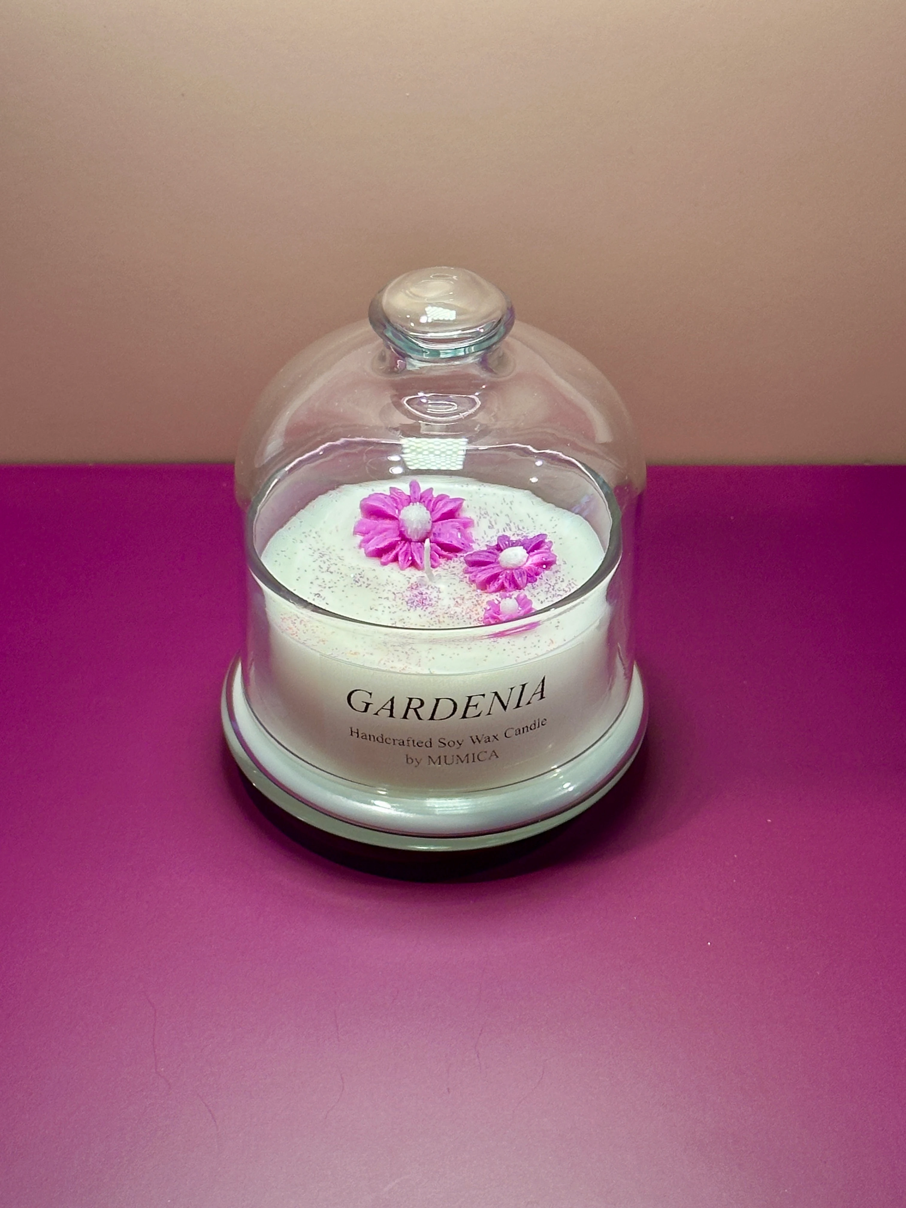 Sakura Kokulu Cam Kapaklı Mum