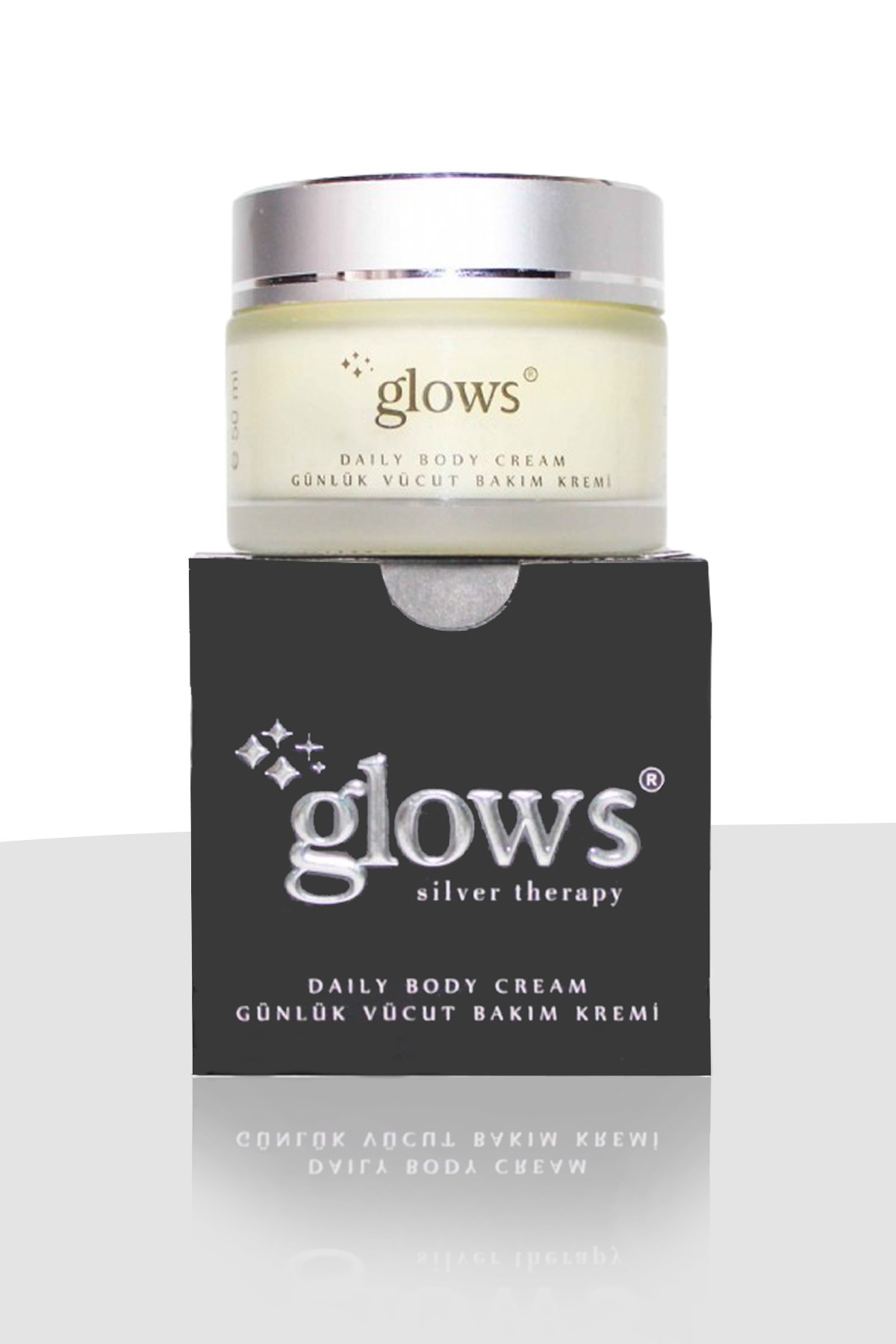 Glows Silver Therapy Günlük Vücut, El ve Yüz Bakım Kremi 50 ml
