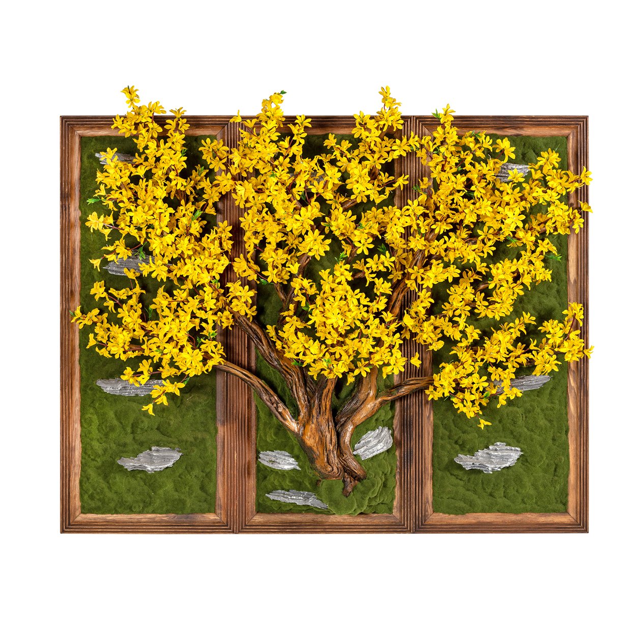 Üçlü Jasmine Tablo - Sarı