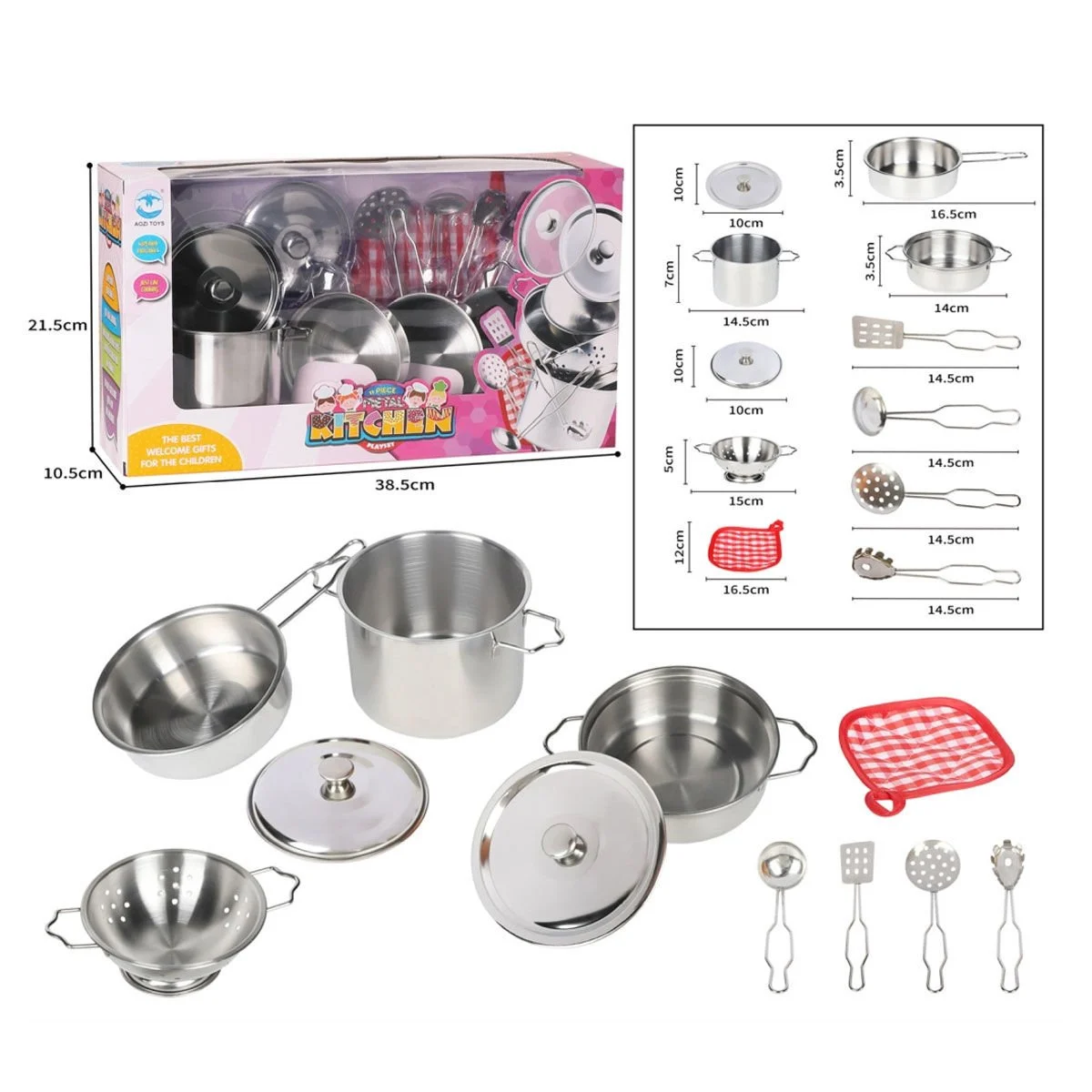 Çelik Tencere Tava Seti 11 Parça