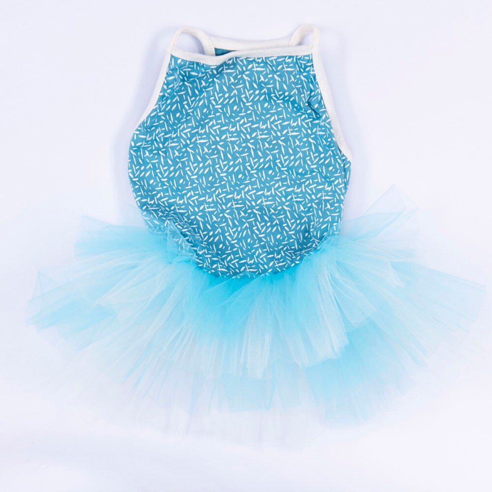 24310 Mavi Polka Dot Elbise