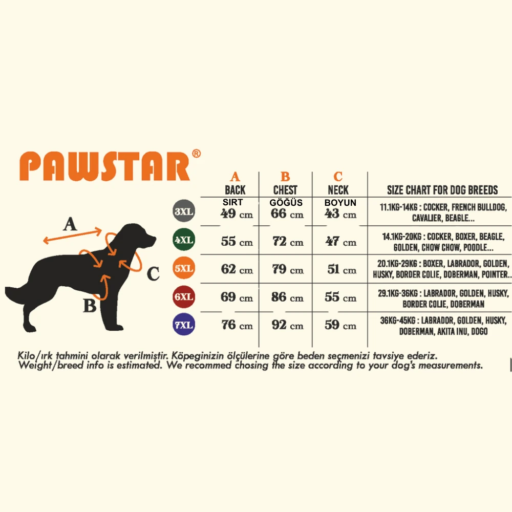 25151 Turuncu Elgin Paws Büyük Irk Yelek