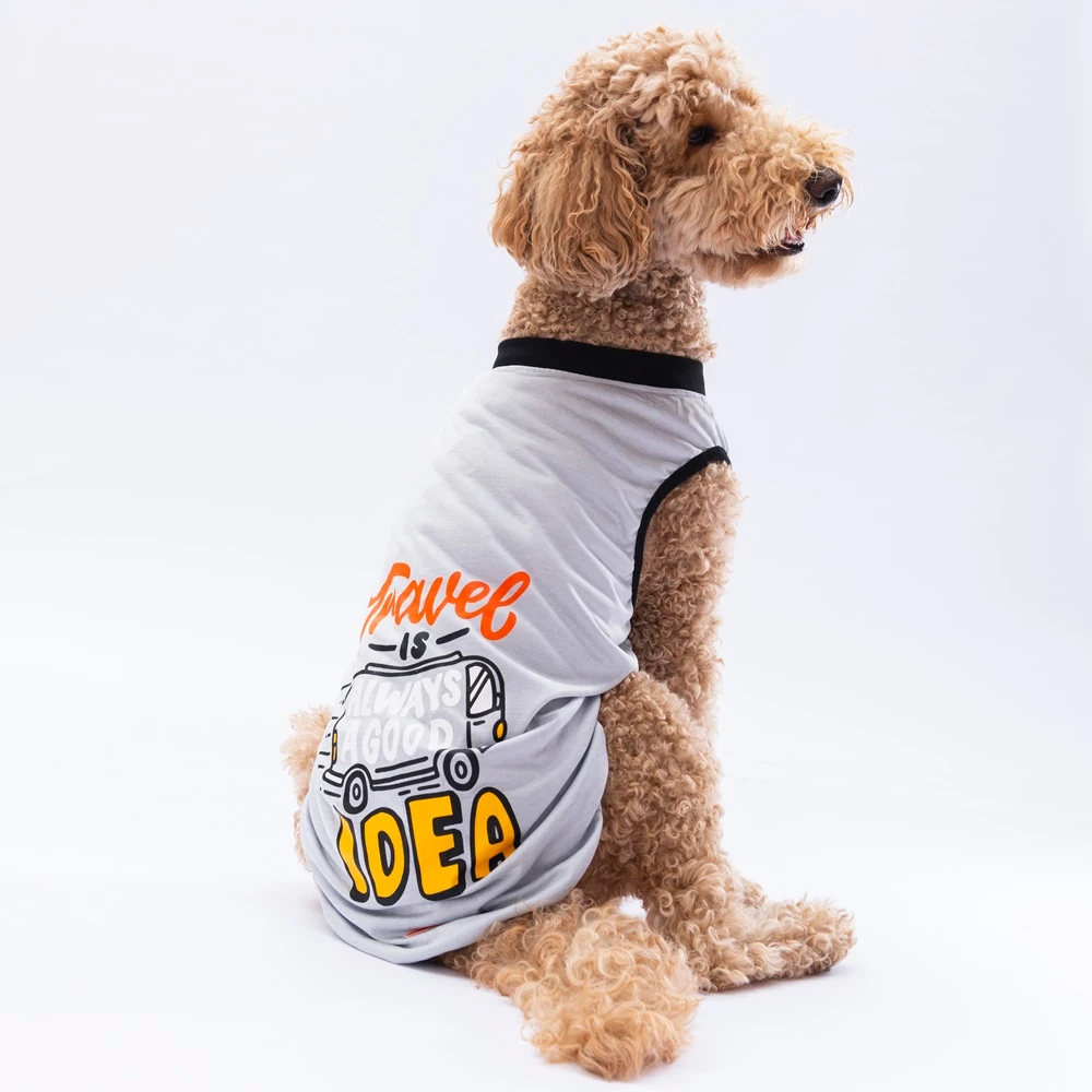 24859 Gri Travel Büyük Tişört