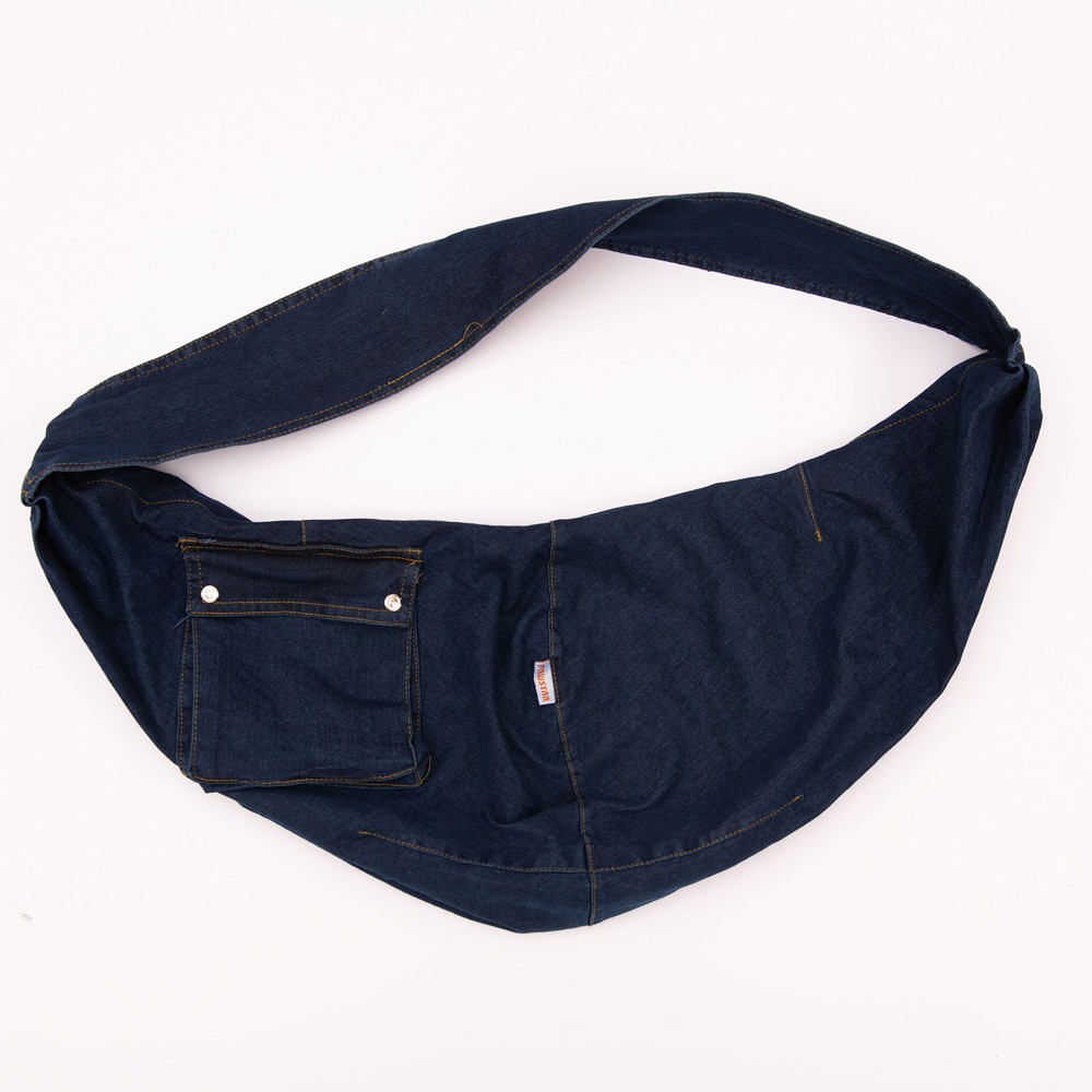23026 Mavi Denim Crossbody Çanta