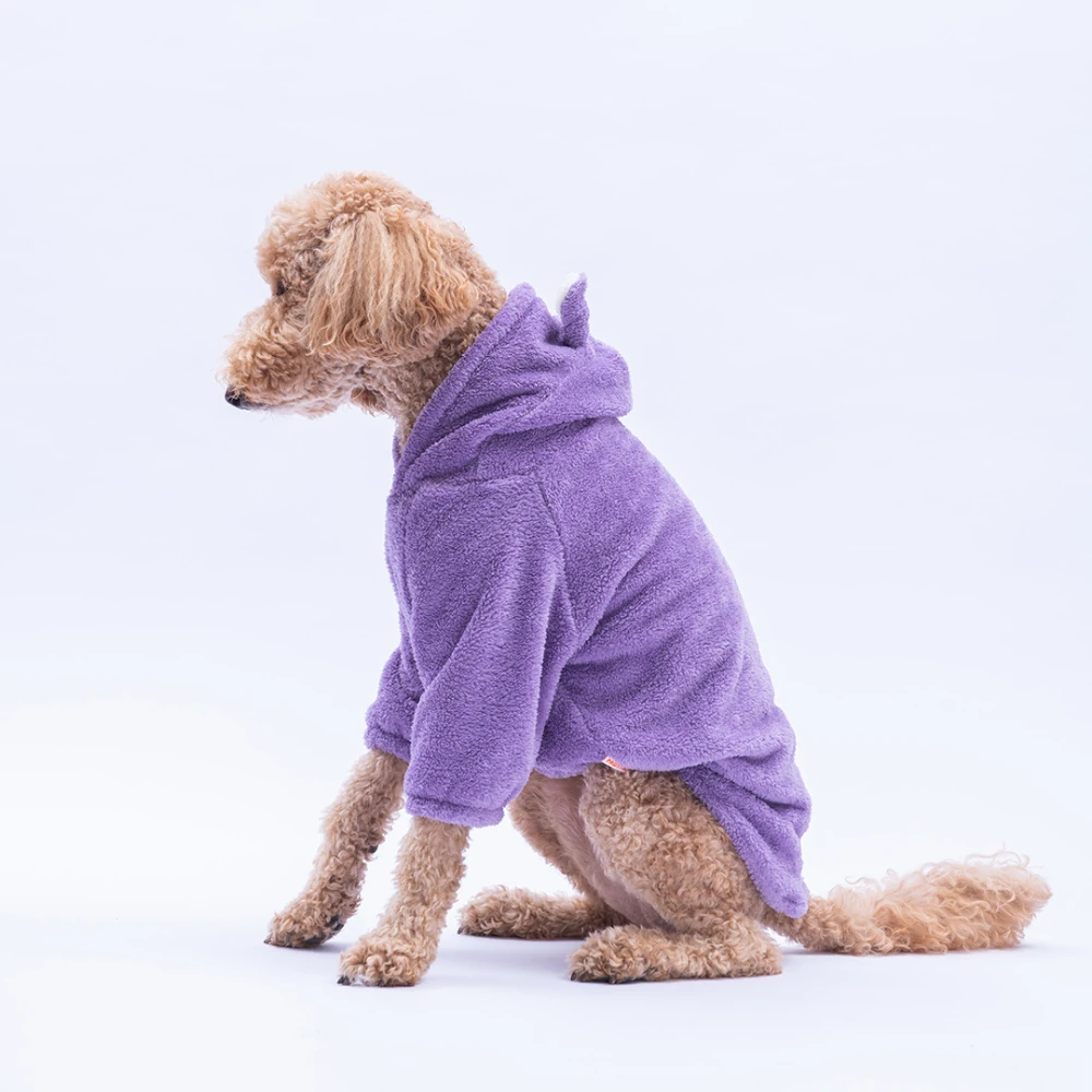 25756 Lila LuccaTeddy Büyük Irk Hoodie