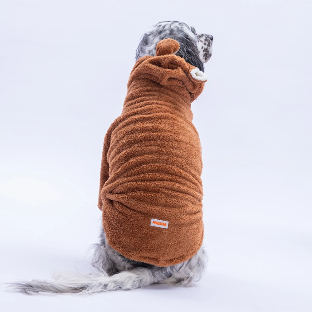 25758 Kahverengi LuccaTeddy Büyük Irk  Hoodie