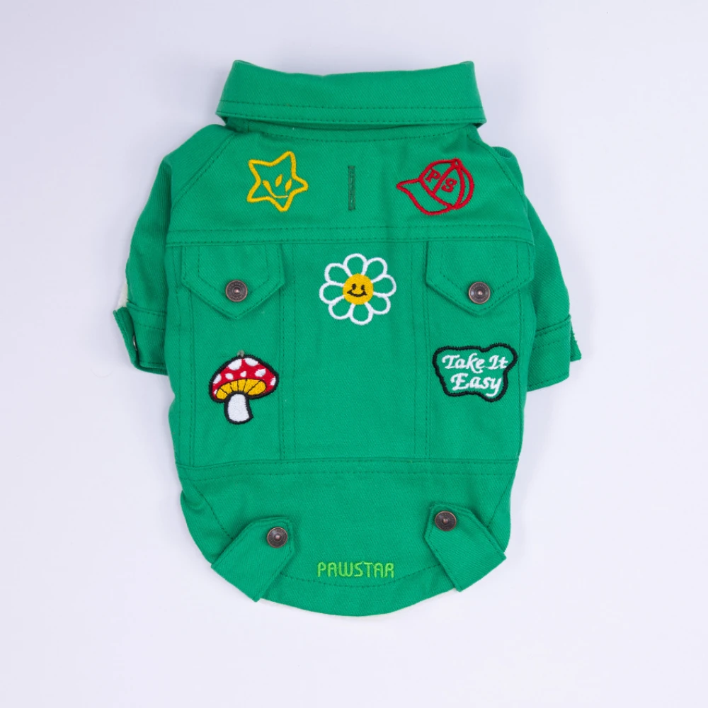 25212-Yeşil Cancún Pop  Ceket