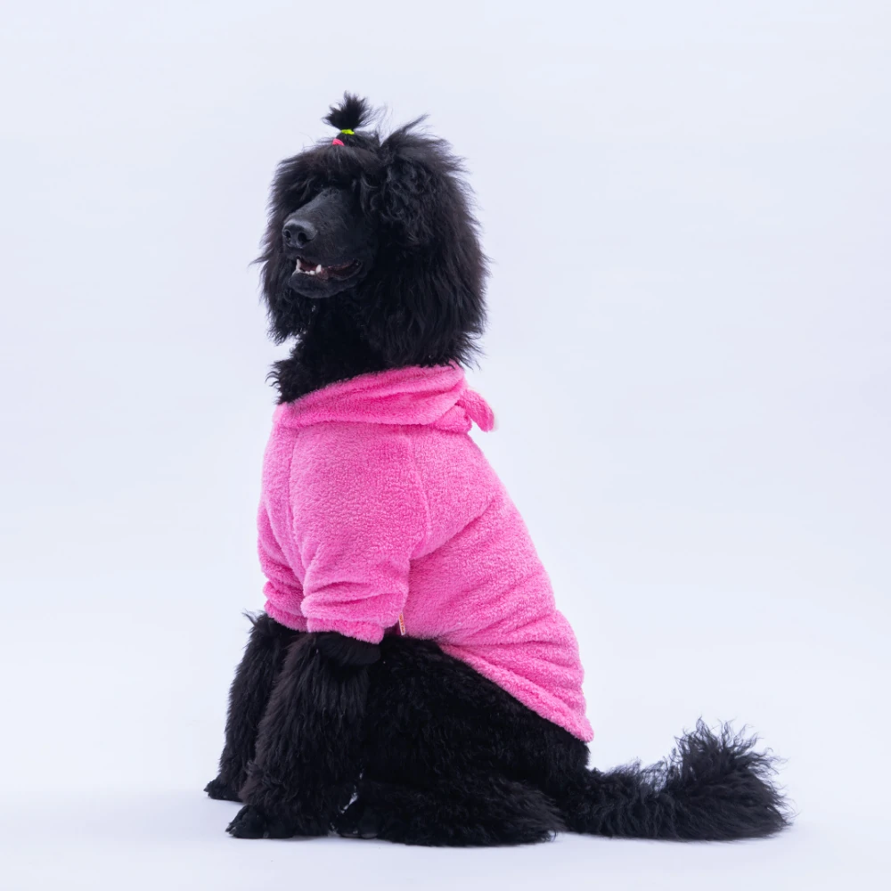 25757 Pembe LuccaTeddy Büyük Irk  Hoodie