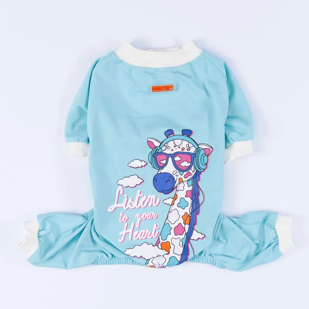 24903 Bebe Mavi Giraffe Pijama Tulum