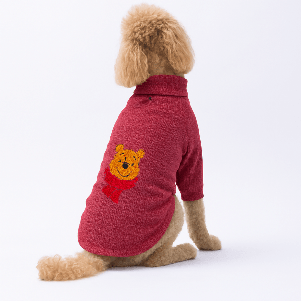 Bordo Pooh's Ashdown Winnie Büyük Irk Triko  Sweat