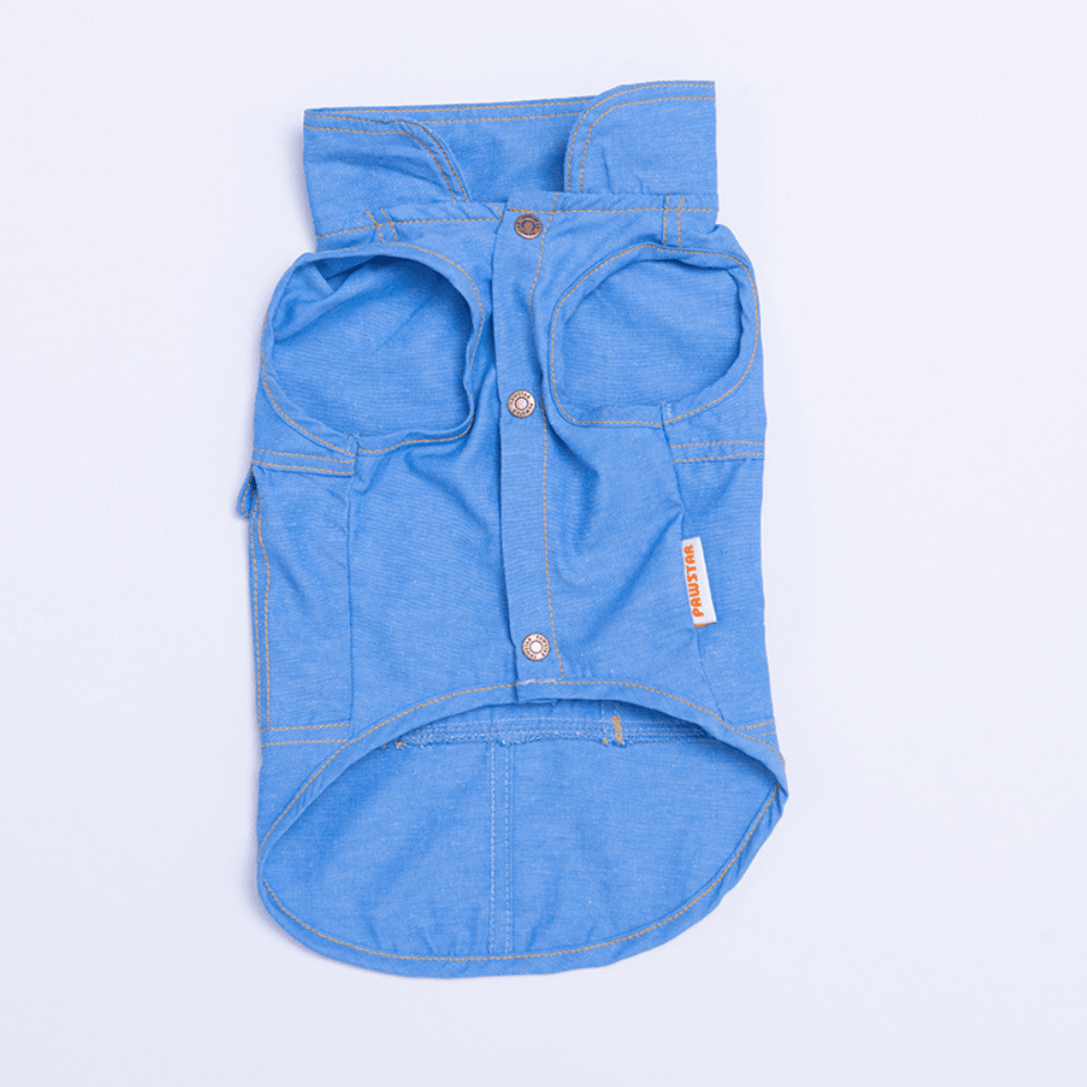 25408 Açık Mavi Denim Look Gömlek