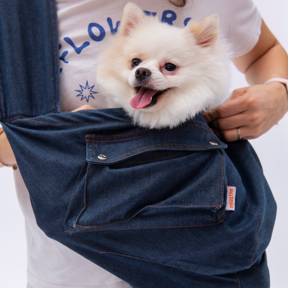 23026 Mavi Denim Crossbody Çanta