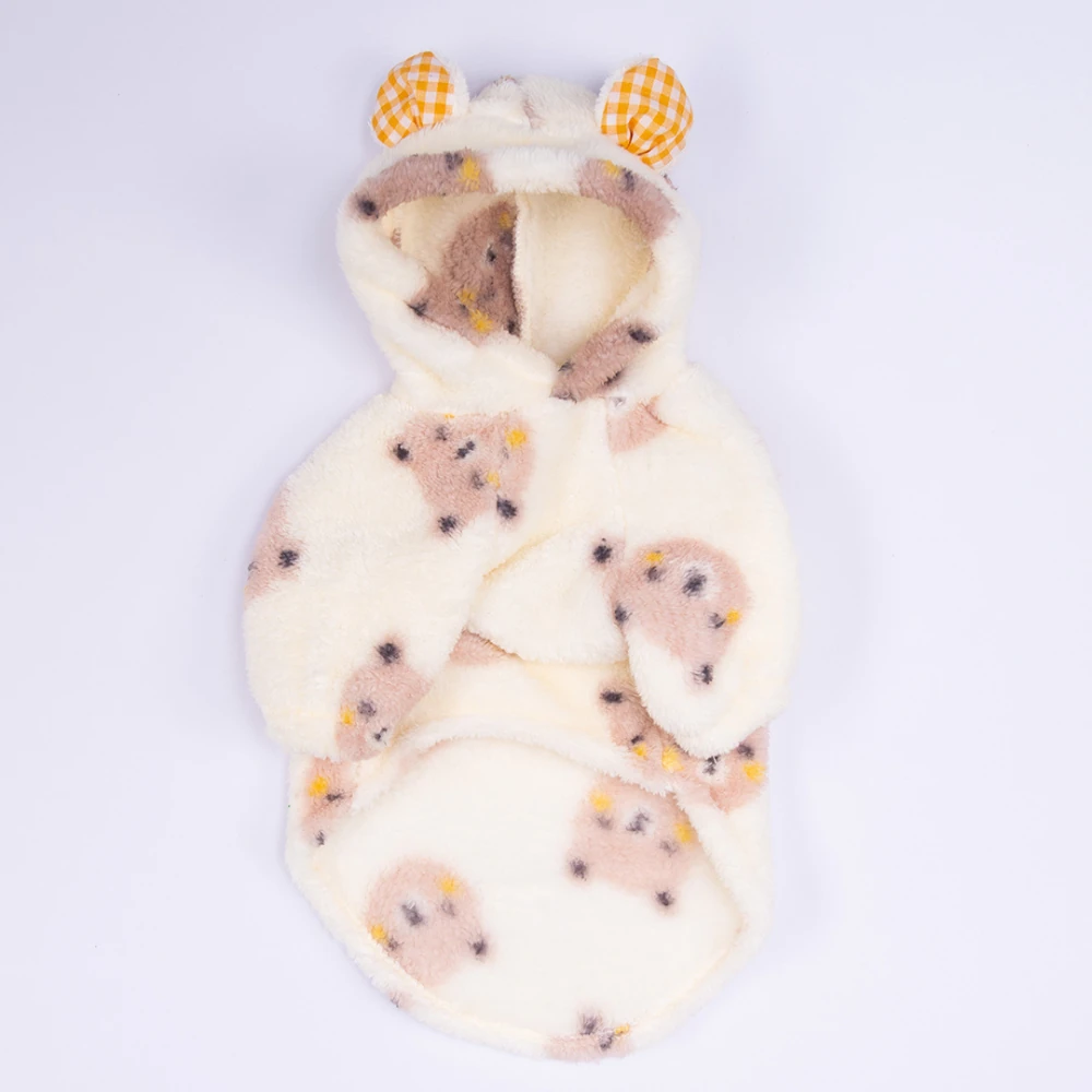 25726 Kahverengi SapporoBear Hoodie