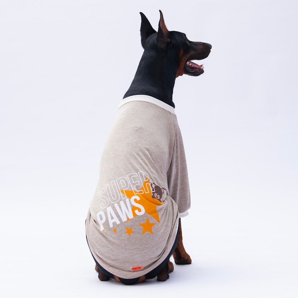 24755 Bej Super Paws Büyük Irk Sweat