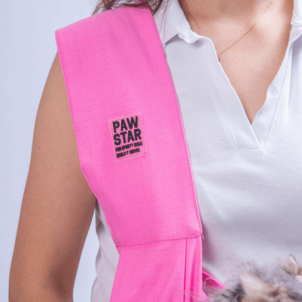 25025 Pembe Gabardin Crossbody Bag