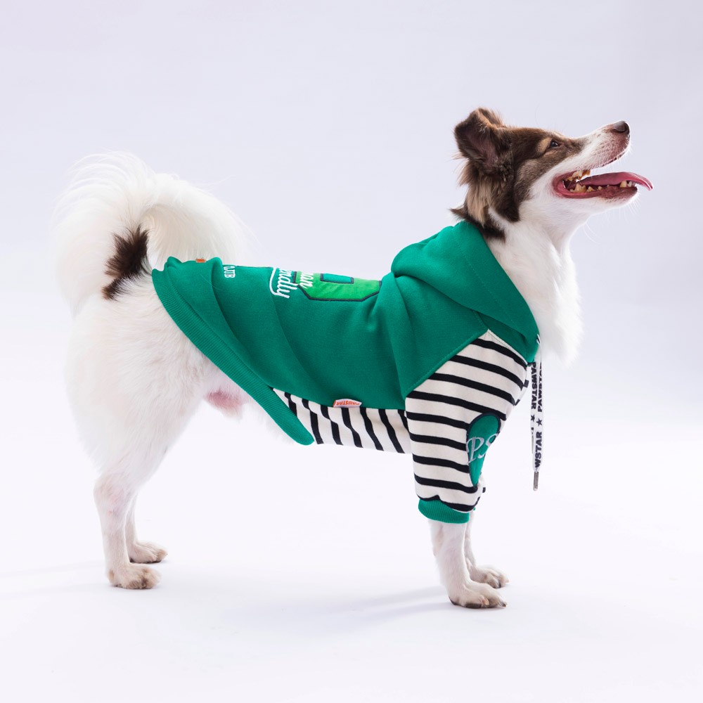 24703 Yeşil Lucky Club Hoodie