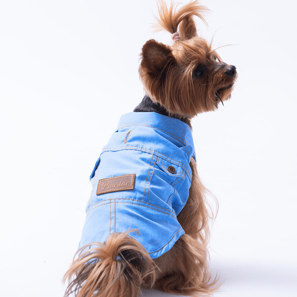 25408 Açık Mavi Denim Look Gömlek