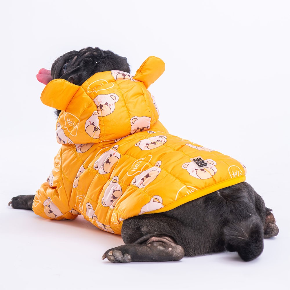 23527 Sarı Teddy Puff Yağmurluk