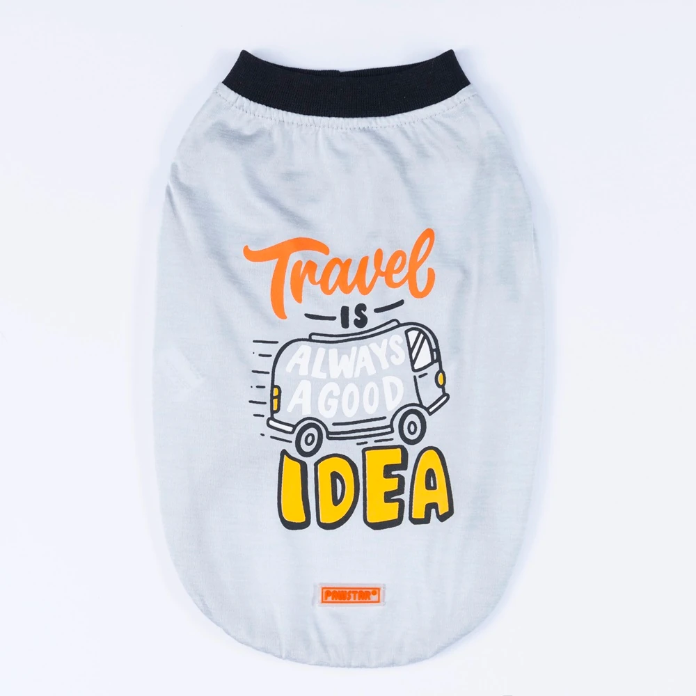 24859 Gri Travel Büyük Tişört