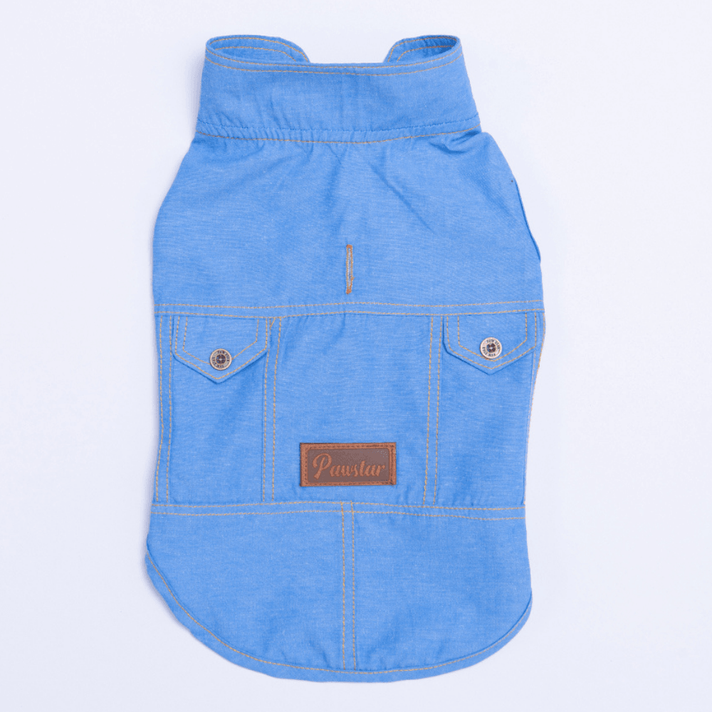 25408 Açık Mavi Denim Look Gömlek