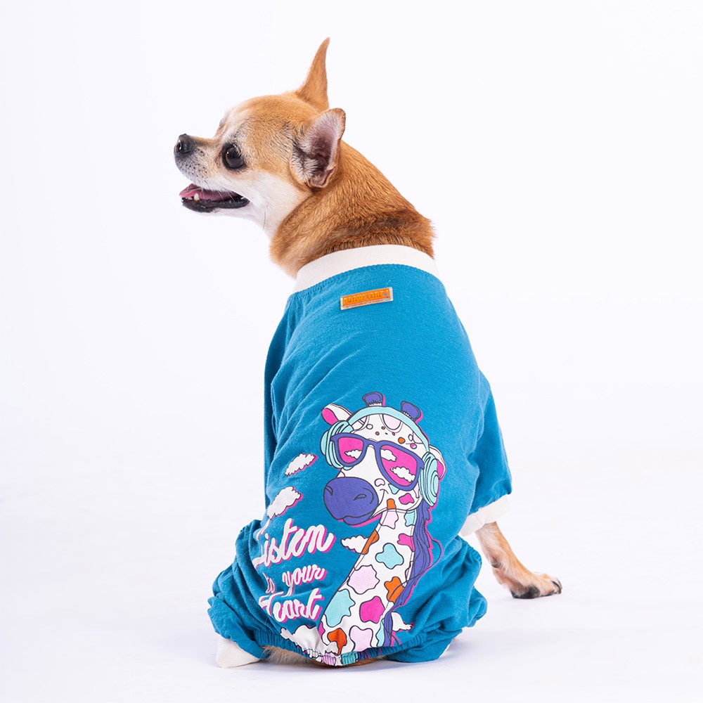 23906 Mavi Giraffe Pijama Tulum