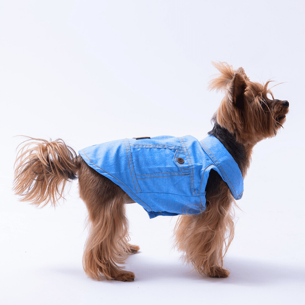 25408 Açık Mavi Denim Look Gömlek