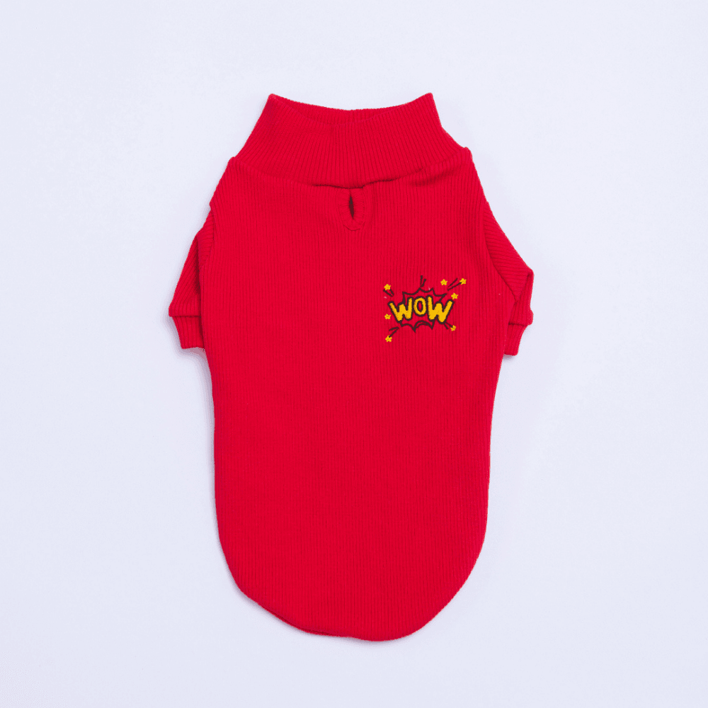 25709-Kırmızı Wow Kaşkorse Sweat