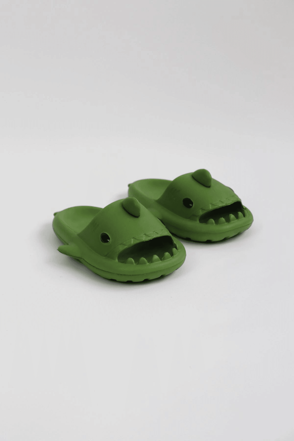 WG500 Köpekbalığı Haki Unisex Tam Ortopedik Terlik Shark Slides