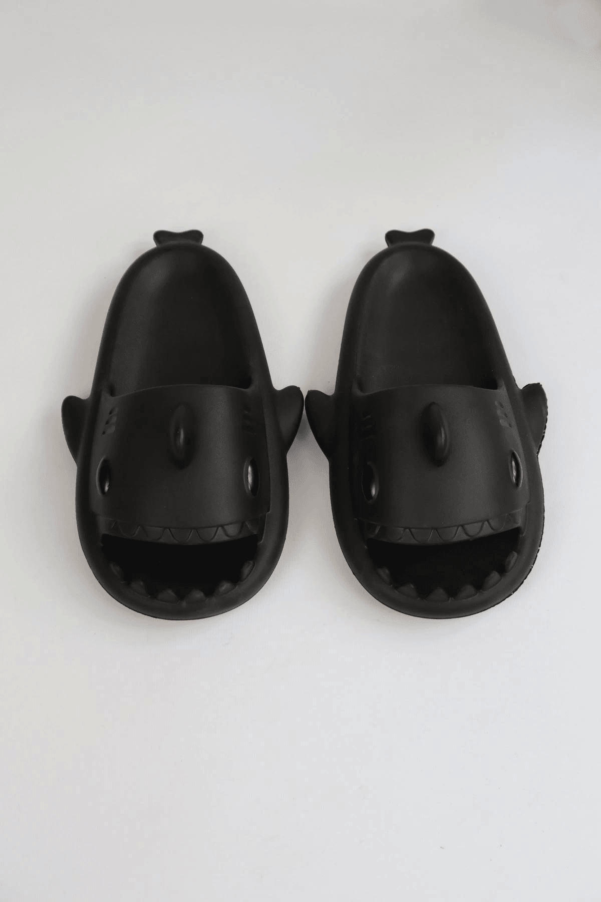 WG500 Köpekbalığı Siyah Unisex Tam Ortopedik Terlik Shark Slides