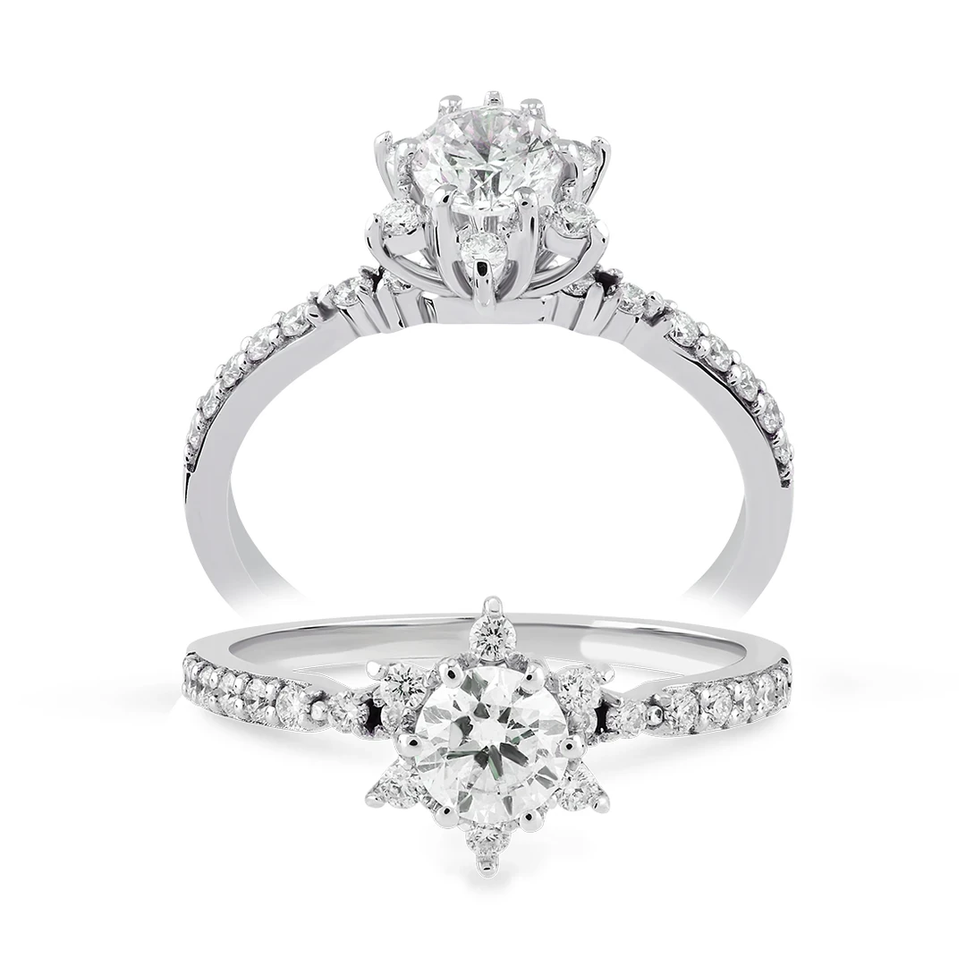 0,60 Karat Tasarım Tektaş Pırlanta Yüzük