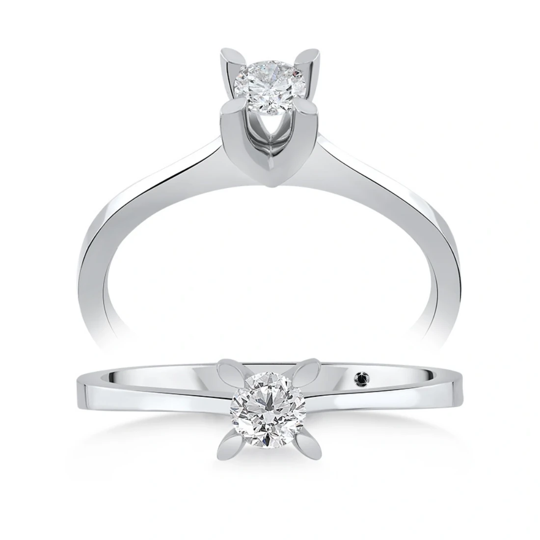 0,16 Karat Tektaş Pırlanta Yüzük