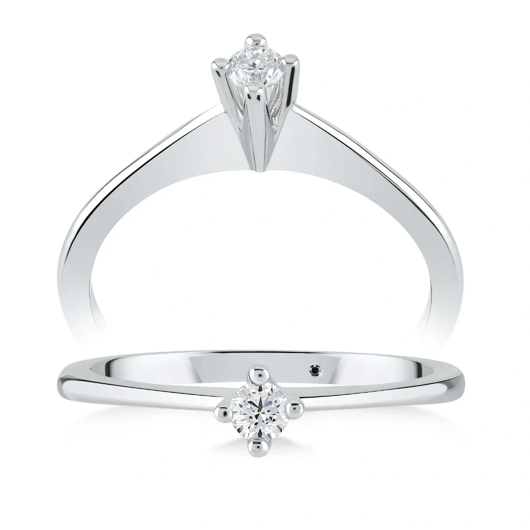 0,28 Karat Tektaş Pırlanta Yüzük