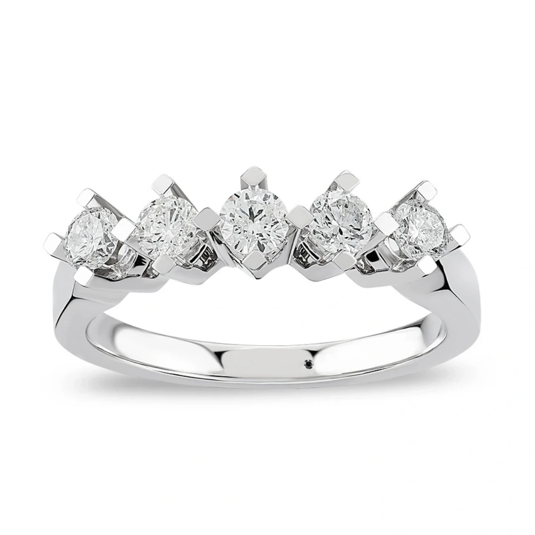 0,75 Karat Pırlanta Beştaş Yüzük