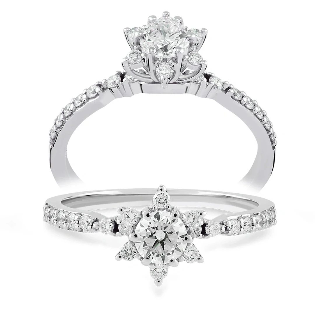 0,50 Karat Tasarım Tektas Pırlanta Yüzük