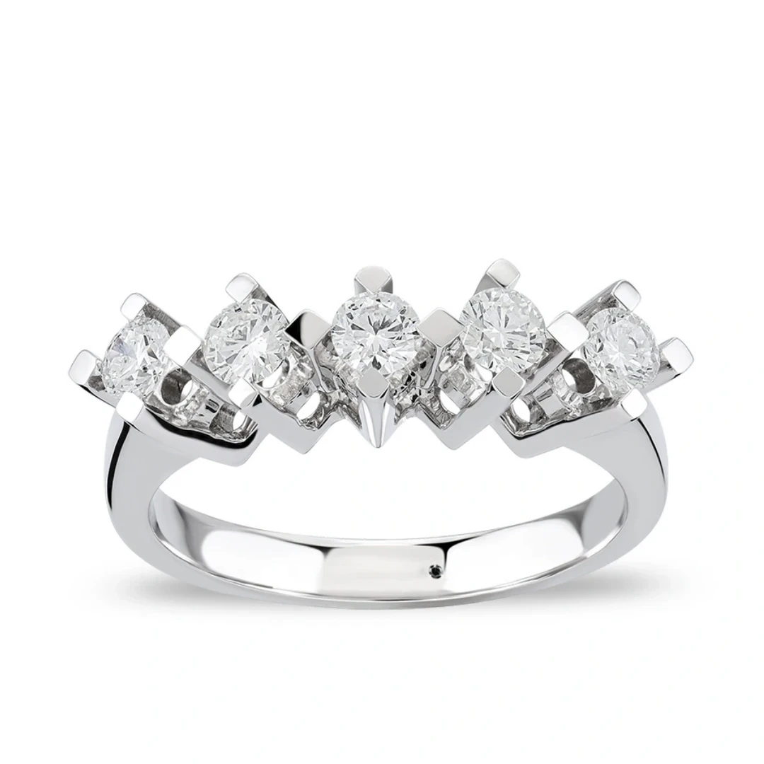 1,00 Karat Pırlanta Beştaş Yüzük